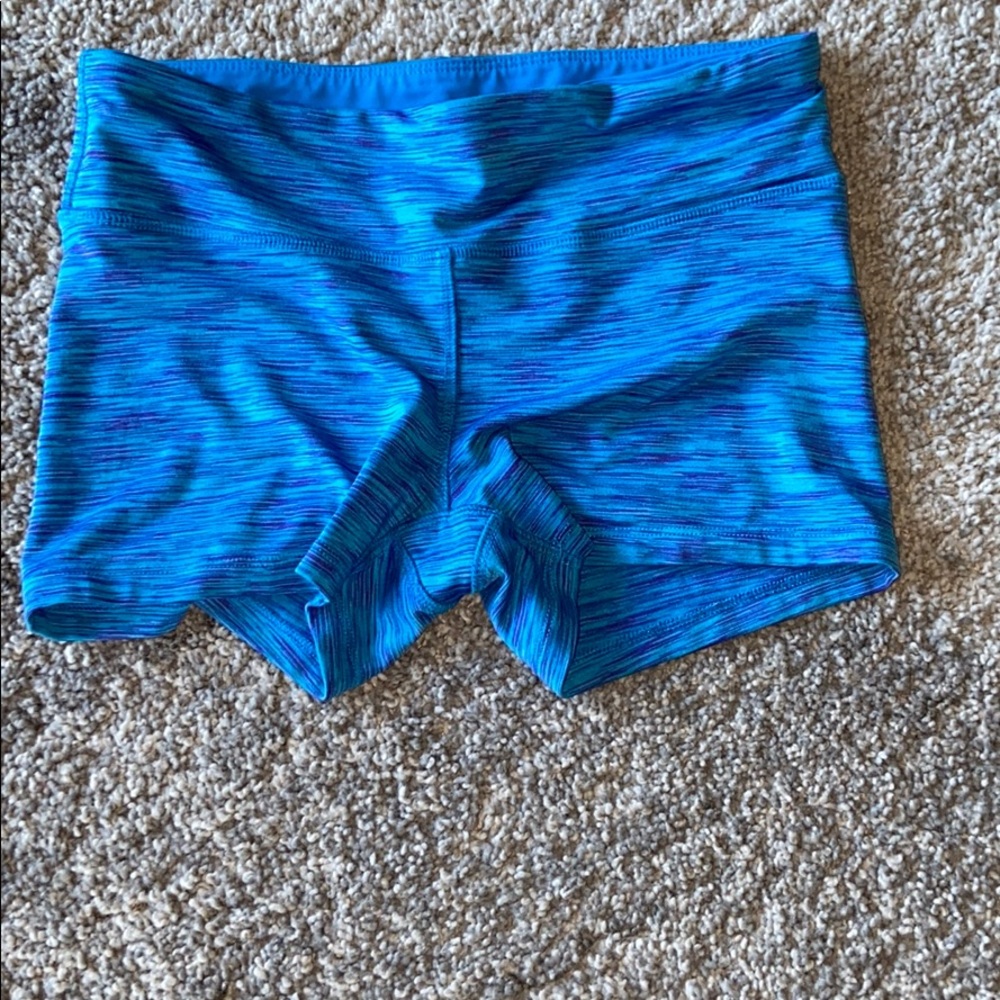 purple and blue nike spandex